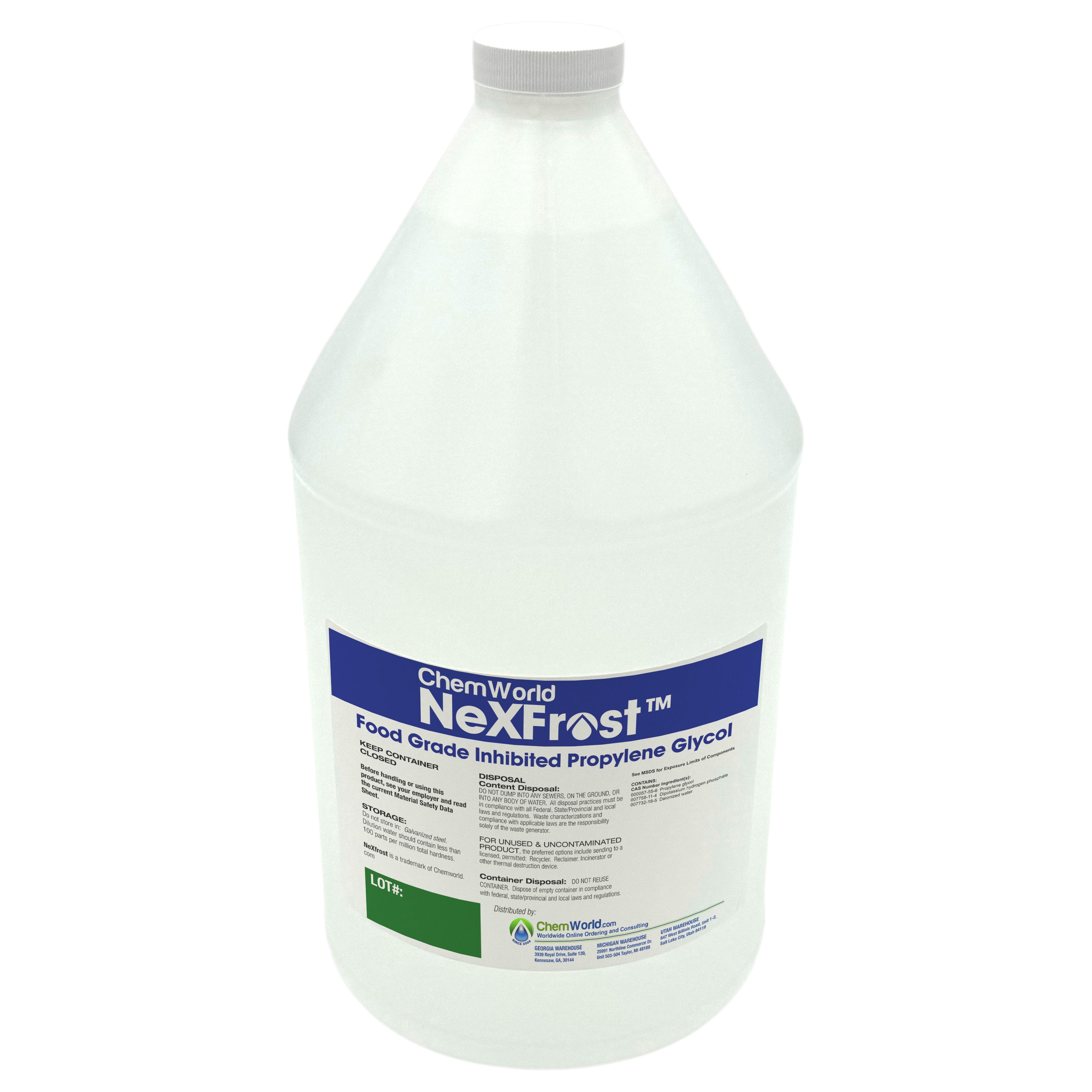 Chemworld NexFrost Propylene Glycol (96%) - 1 Gallon