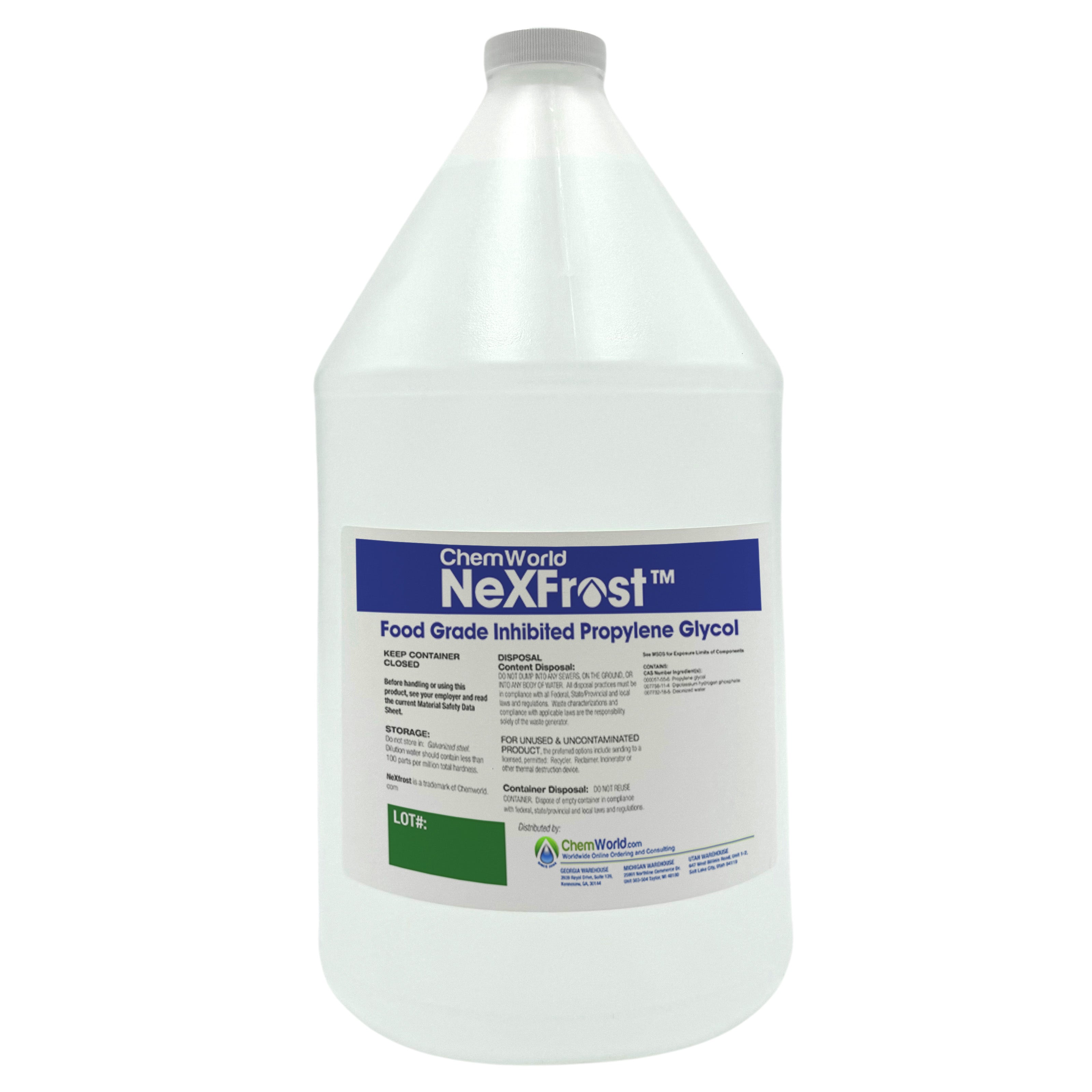 Chemworld NexFrost Propylene Glycol (96%) - 1 Gallon