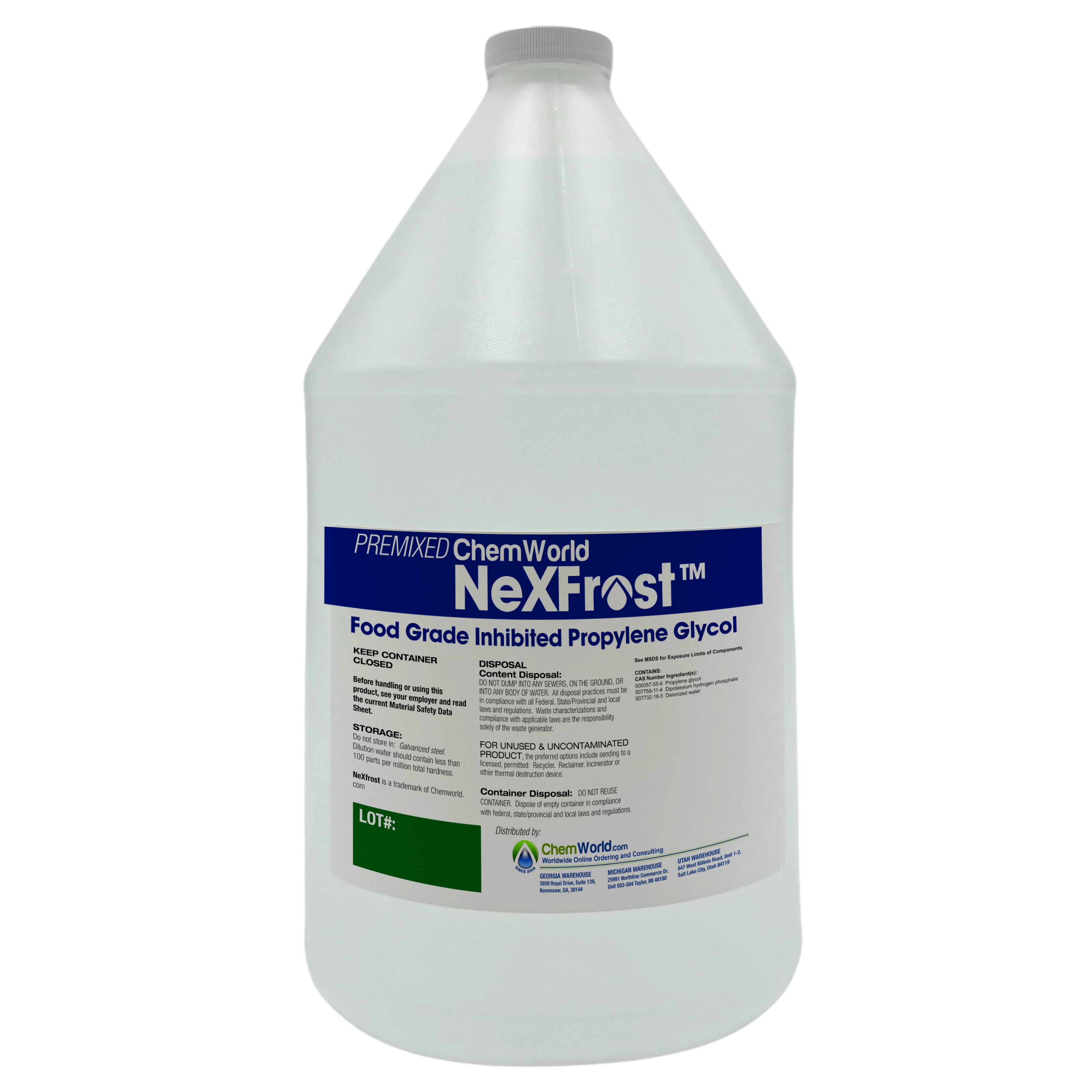 Premixed Chemworld Nexfrost Glycol (20% to 60%) - 1 Gallon