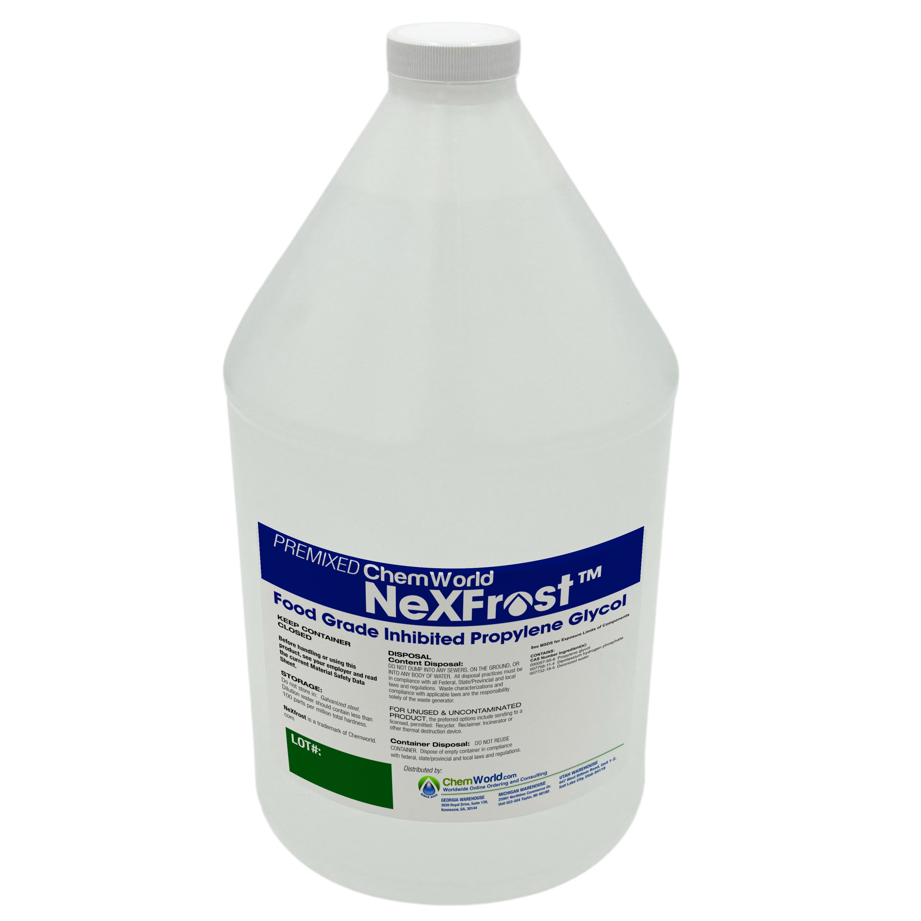 Premixed Chemworld Nexfrost Glycol (20% to 60%) - 1 Gallon