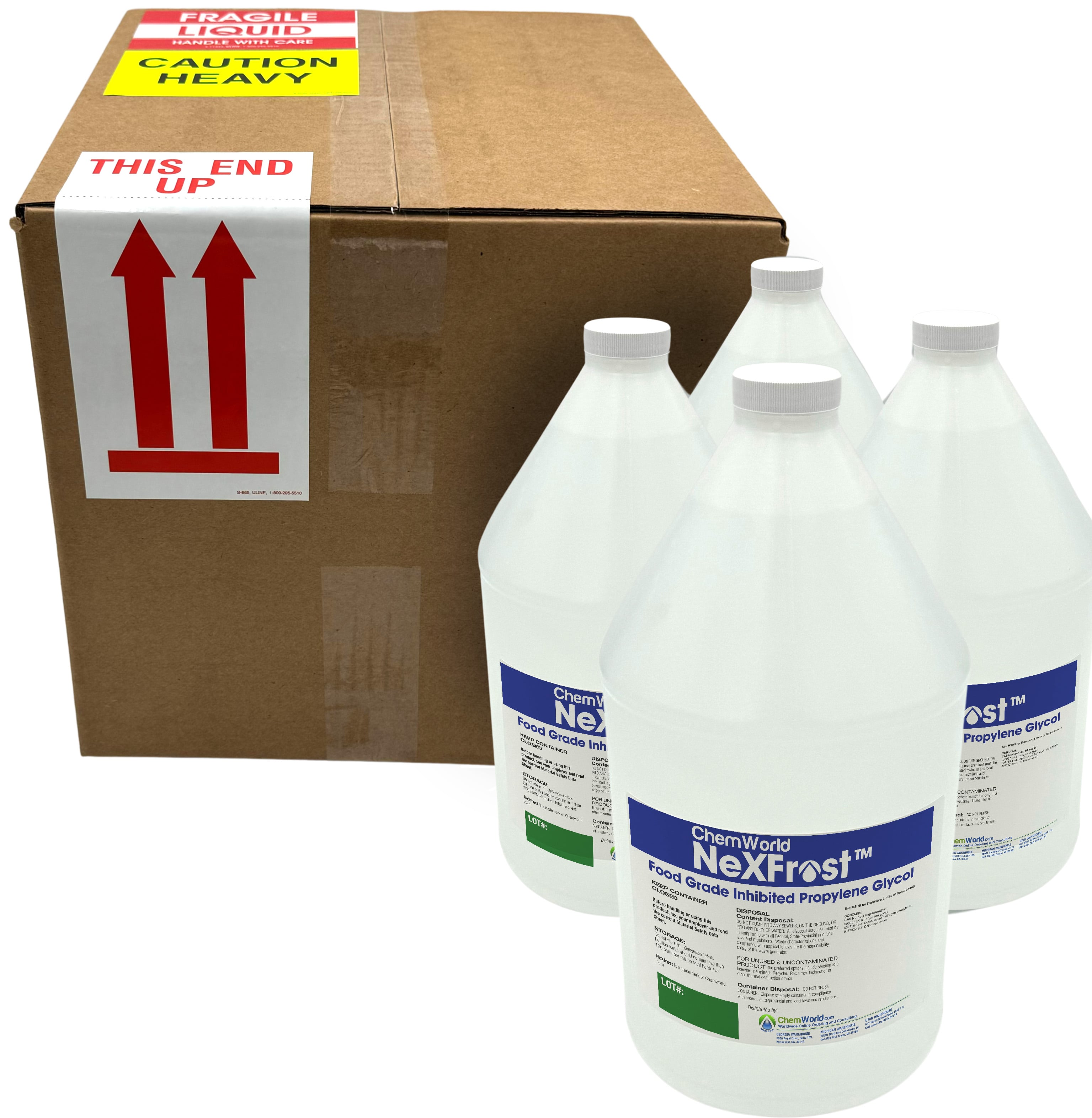 Chemworld NexFrost Propylene Glycol (96%) - 4x1 Gallons