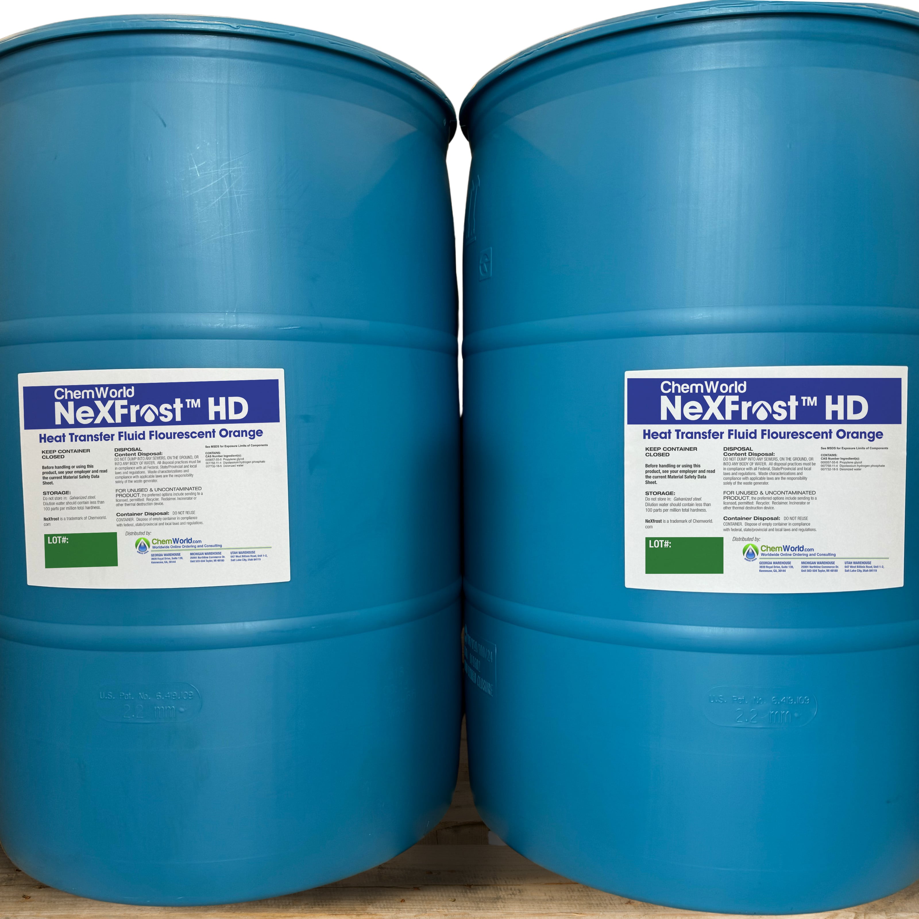 Chemworld NexFrost HD Glycol - 4x55 Gallon Drums