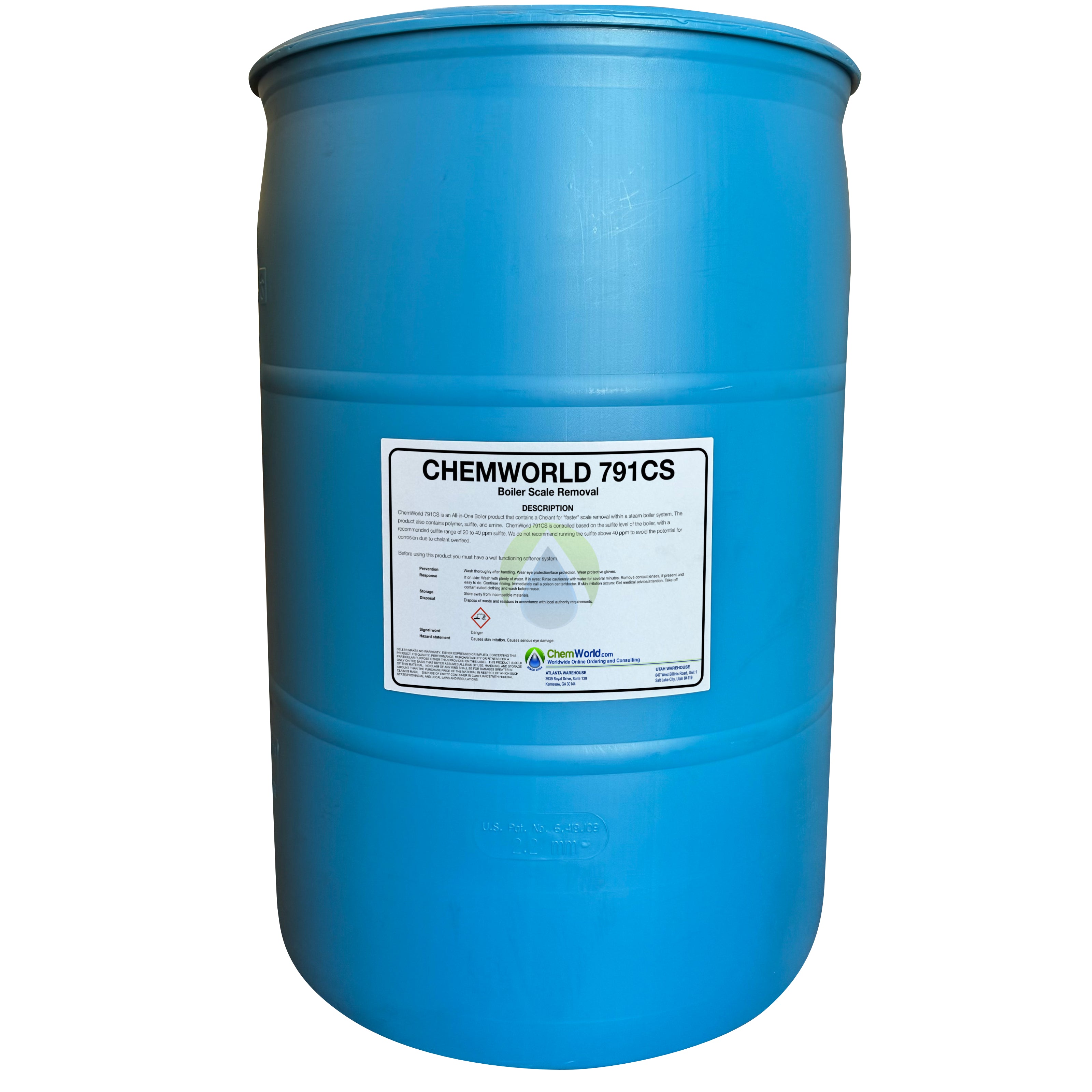 ChemWorld 791CS - Boiler Scale Removal - 5 to 55 Gallons