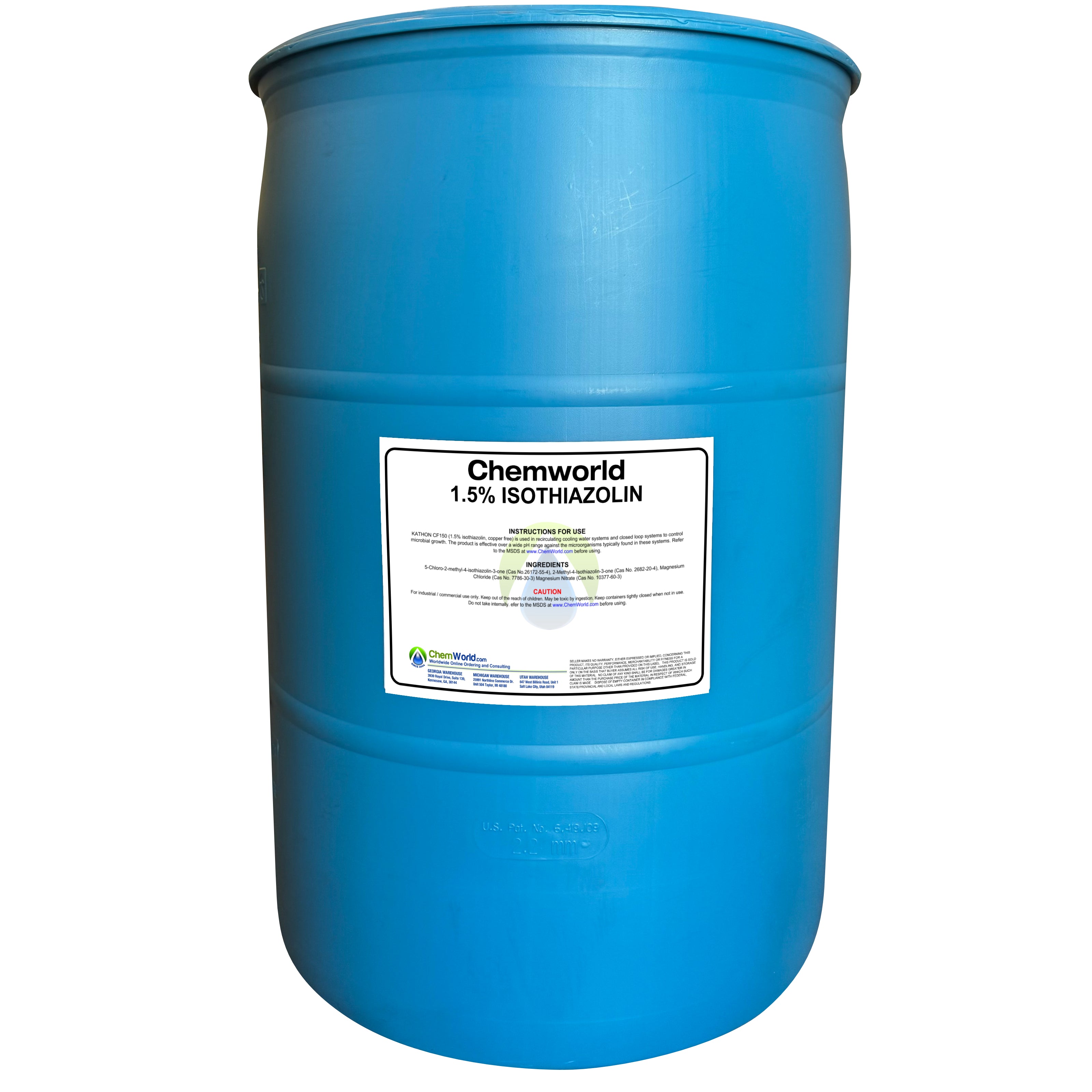 1.5% Isothiazolin - 5 and 55 Gallons