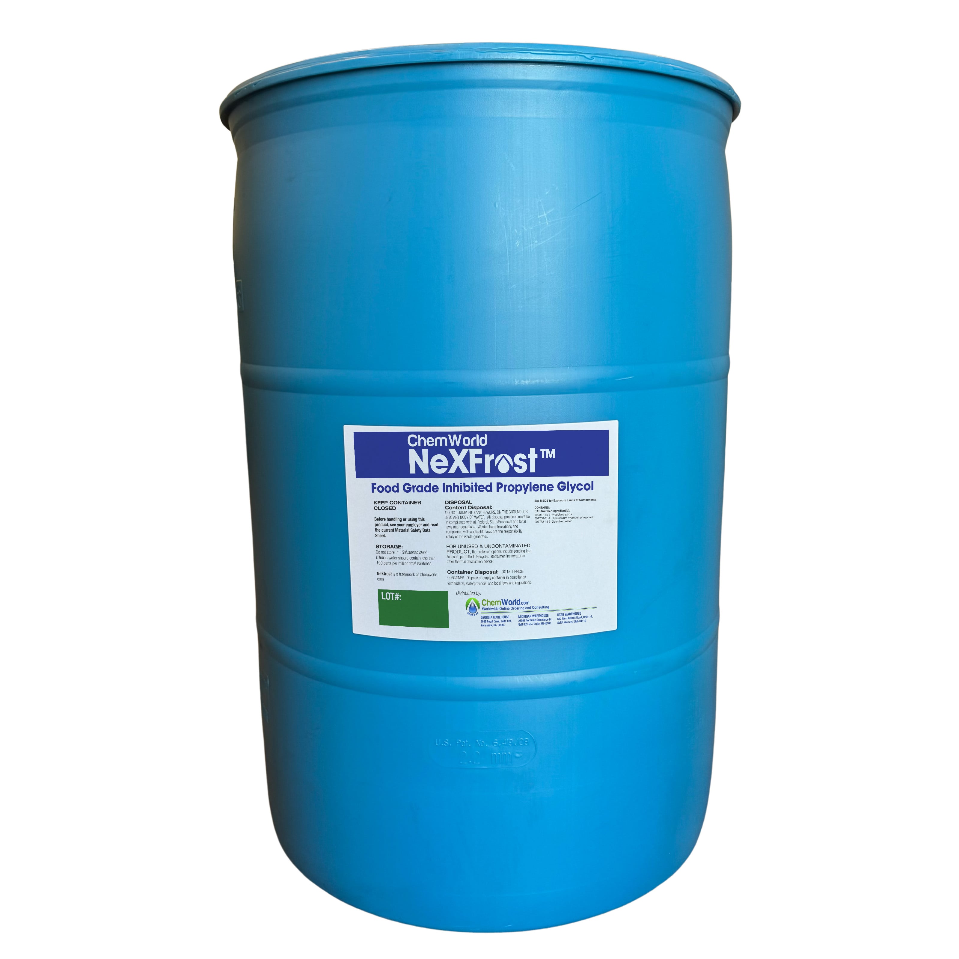Chemworld NexFrost Propylene Glycol (96%) - 55 Gallons