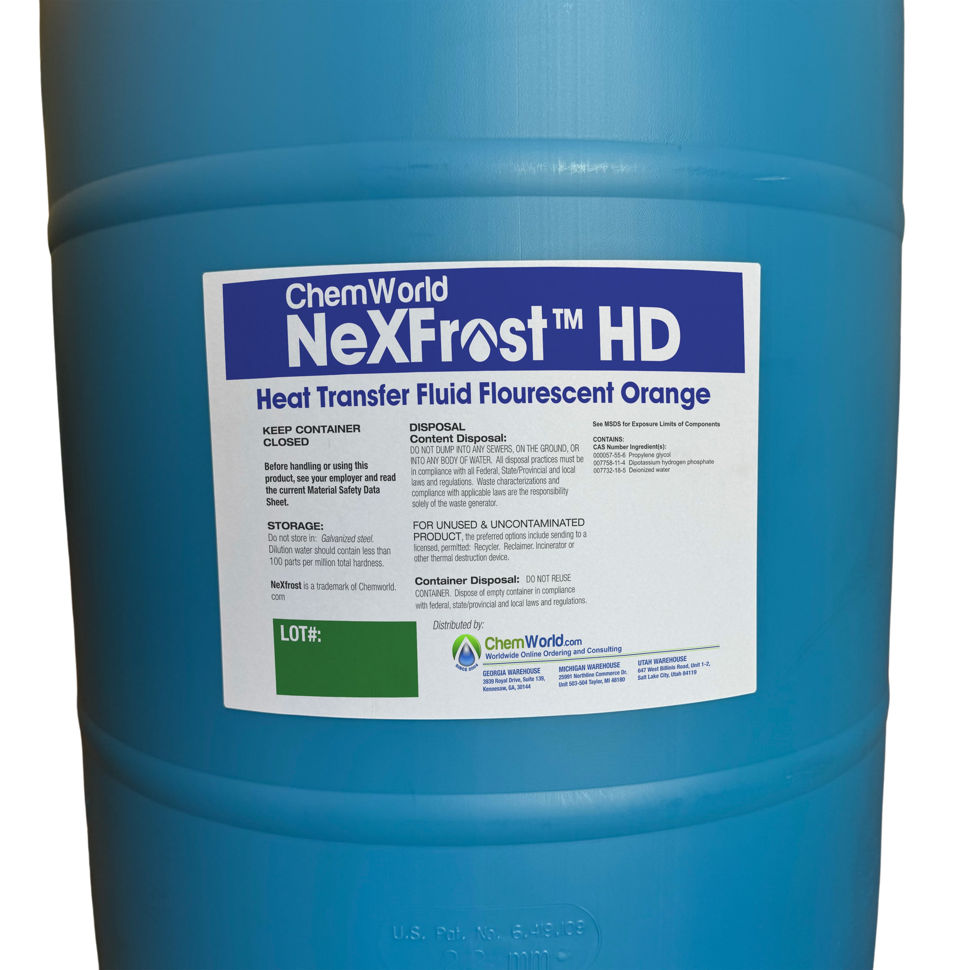 Chemworld NexFrost HD Glycol - 55 Gallon Drum