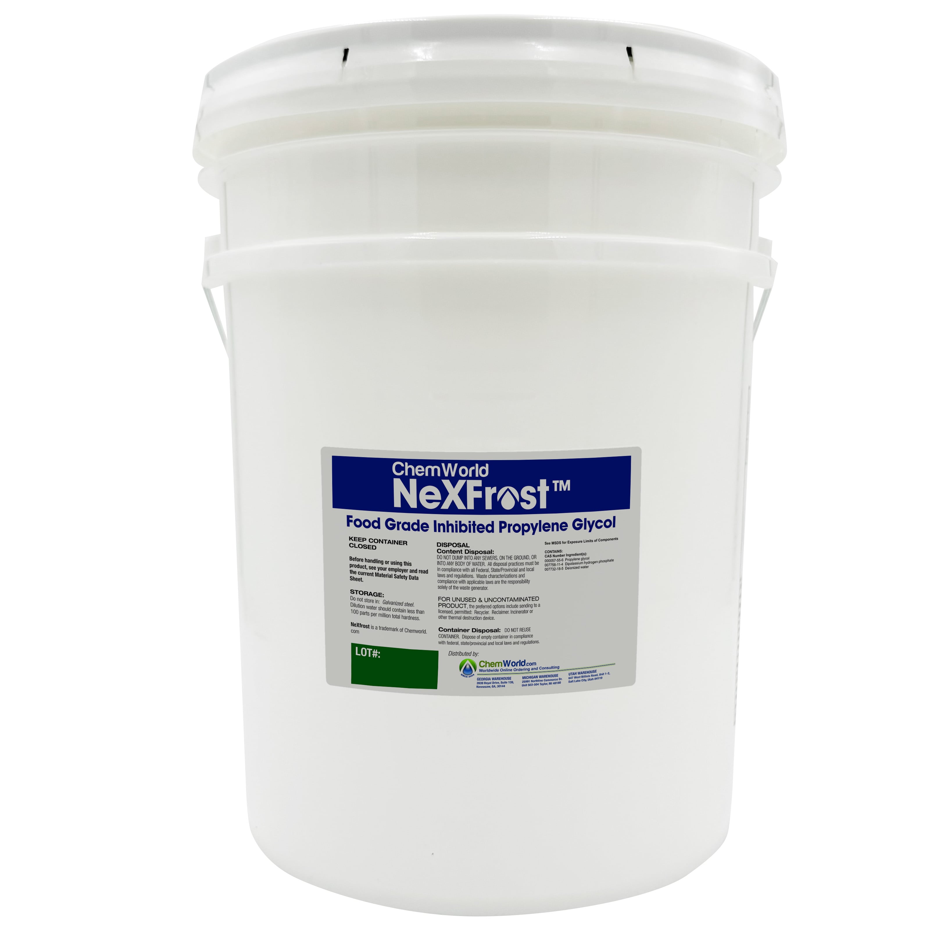 Chemworld NexFrost Propylene Glycol (96%) - 5 Gallons
