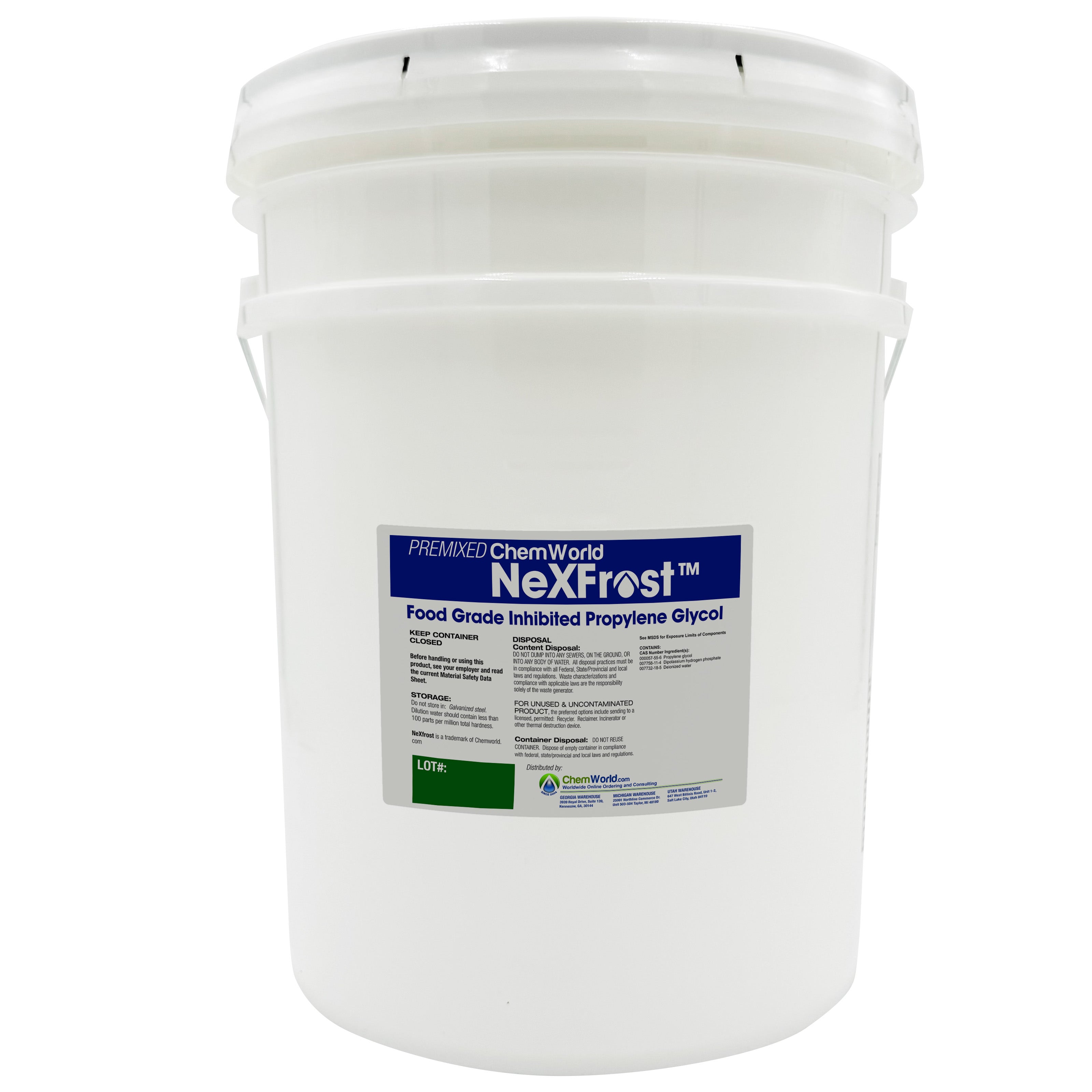 Premixed Chemworld NexFrost Glycol (20% to 60%) - 5 Gallons