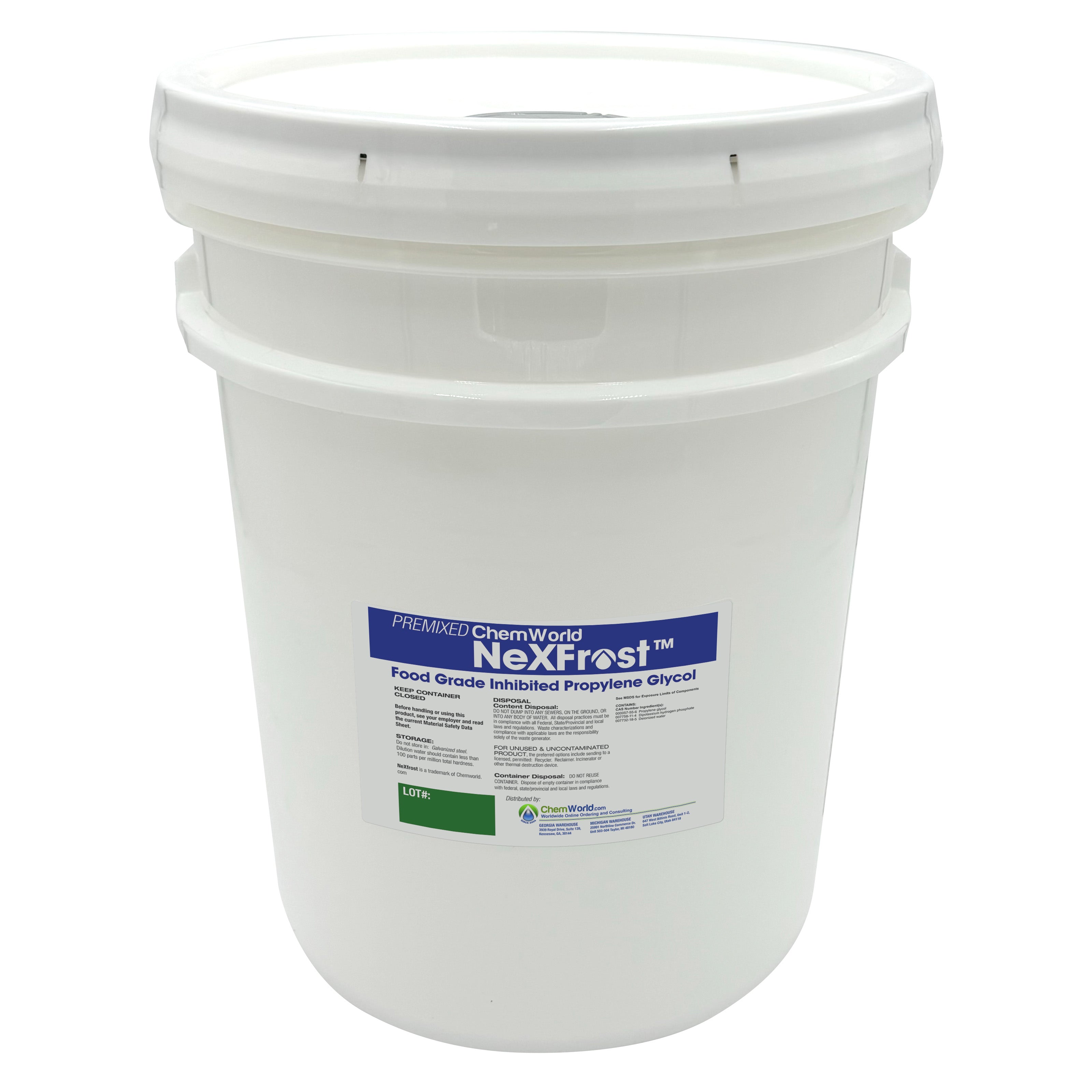 Premixed Chemworld NexFrost Glycol (20% to 60%) - 5 Gallons