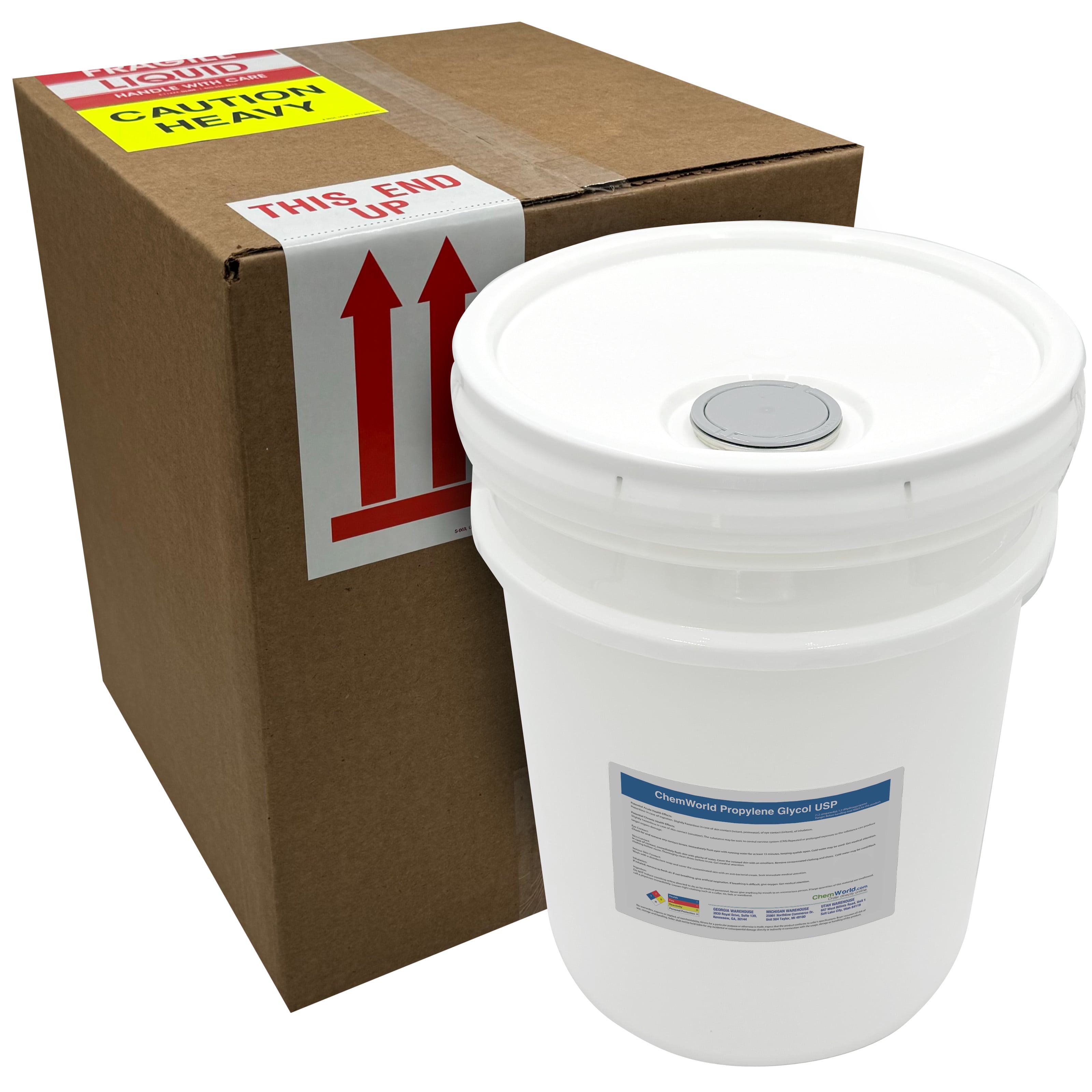 Propylene Glycol USP 99.9% Kosher - 4.6 Gallons (40 lbs)