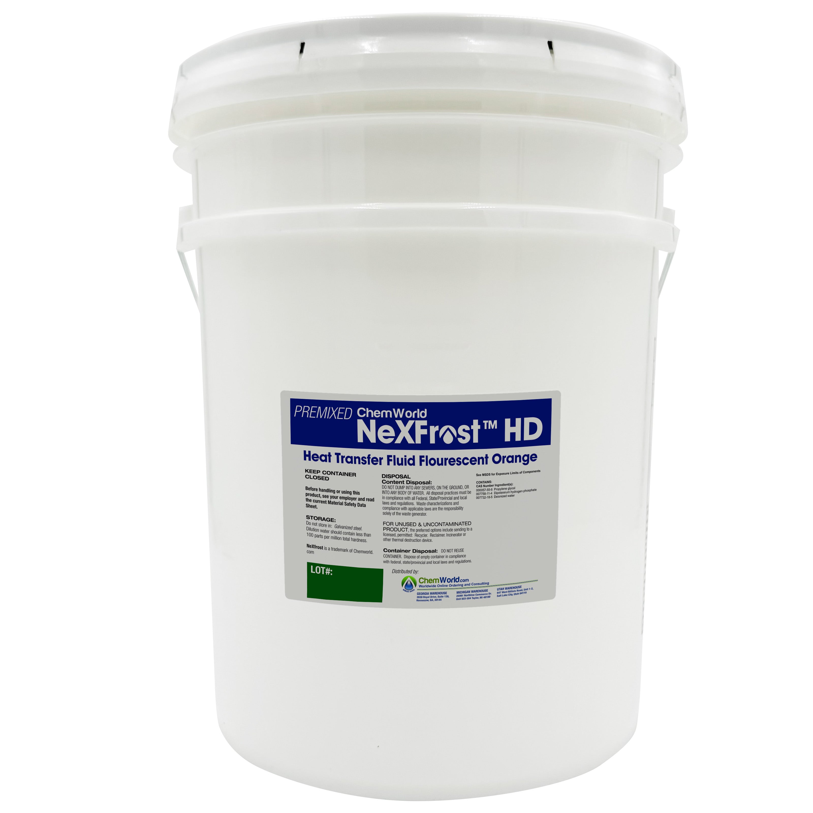 Premixed Chemworld NexFrost HD Glycol (20% - 60% Solution) - 5 Gallon Pail