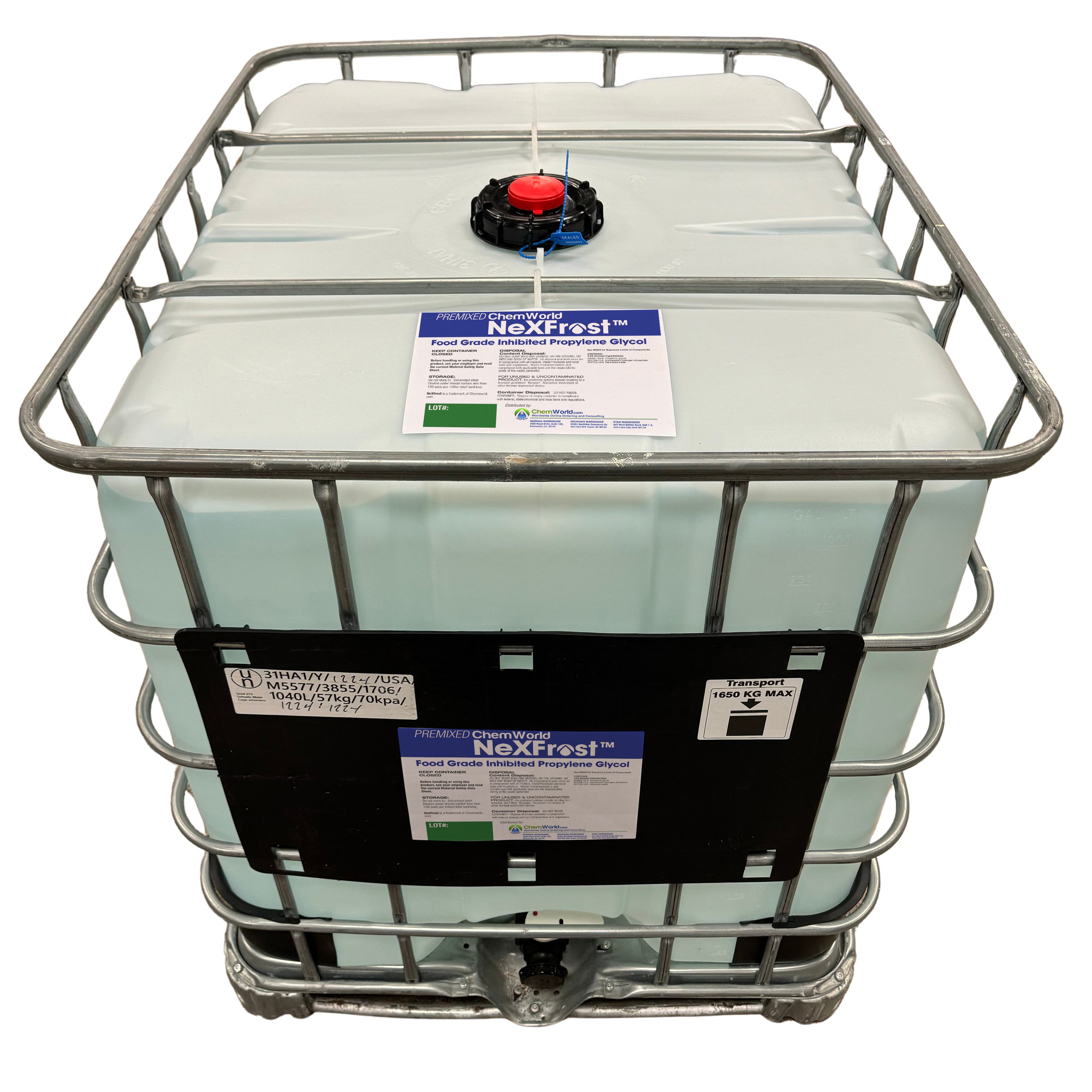 Premixed Chemworld NexFrost Glycol (20% to 60%) - 275 Gallon Tote