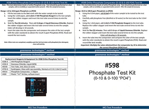 Boiler Water Phosphate Test Kit