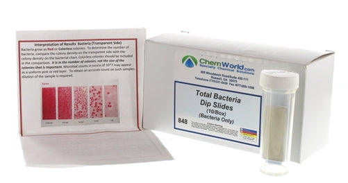 ChemWorld Total Bacteria Dipslides - 10 per box