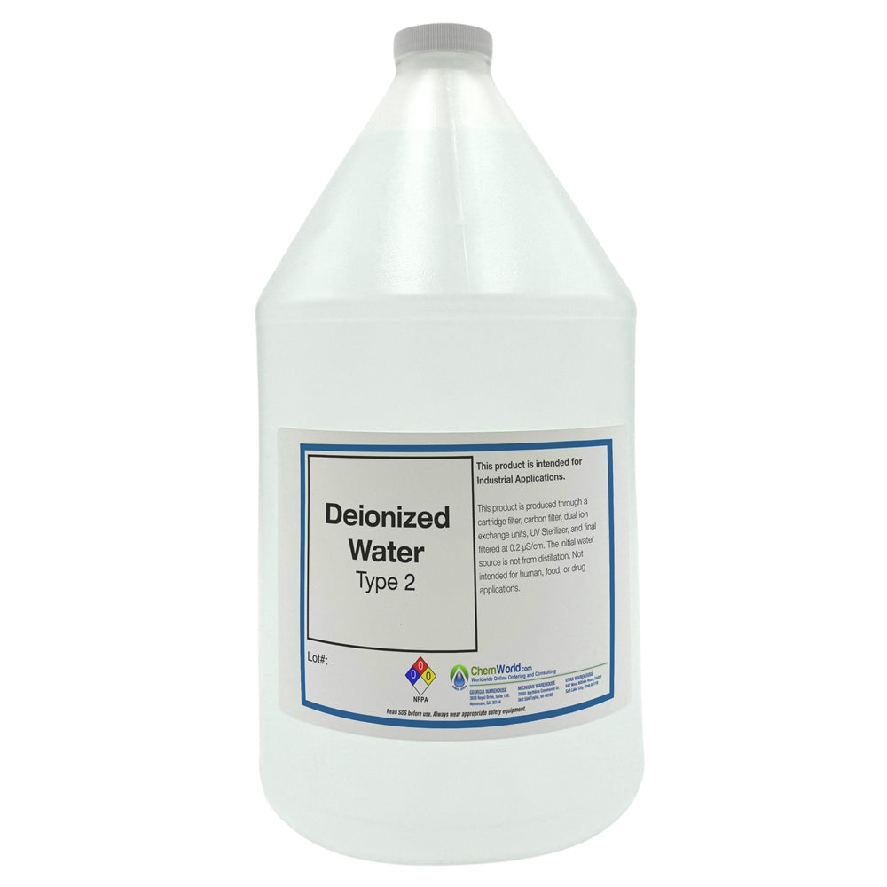 DeIonized Water (Type II) - 1 Gallon