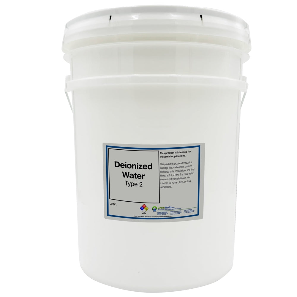 DeIonized Water (Type II) - 5 Gallons