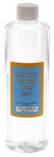 Type I Deionized Water - 16 oz