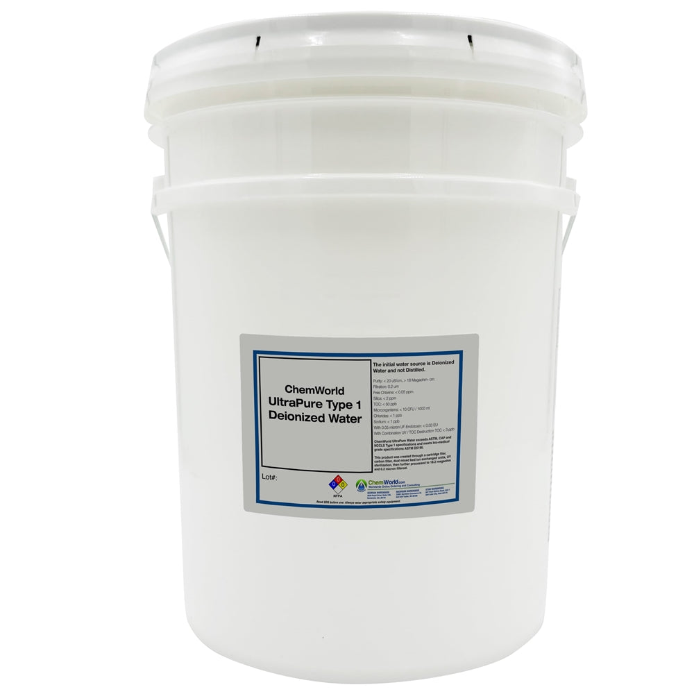Type I Deionized Water - 5 Gallons