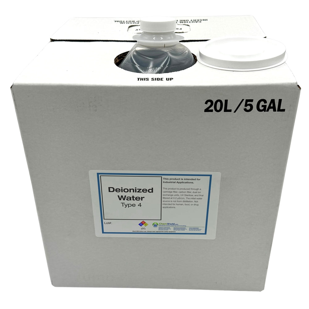 DeIonized Water Type IV - 20 liters