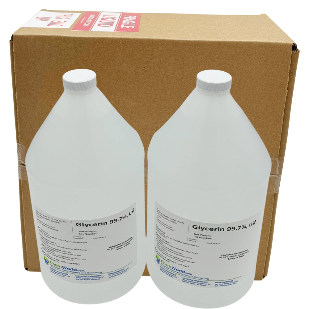 Glycerin USP (Made in the USA) - 2x1 Gallons