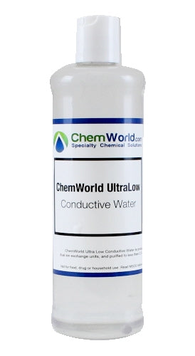 Ultra Low Conductive Water < 0.5 uS/cm - 16 oz