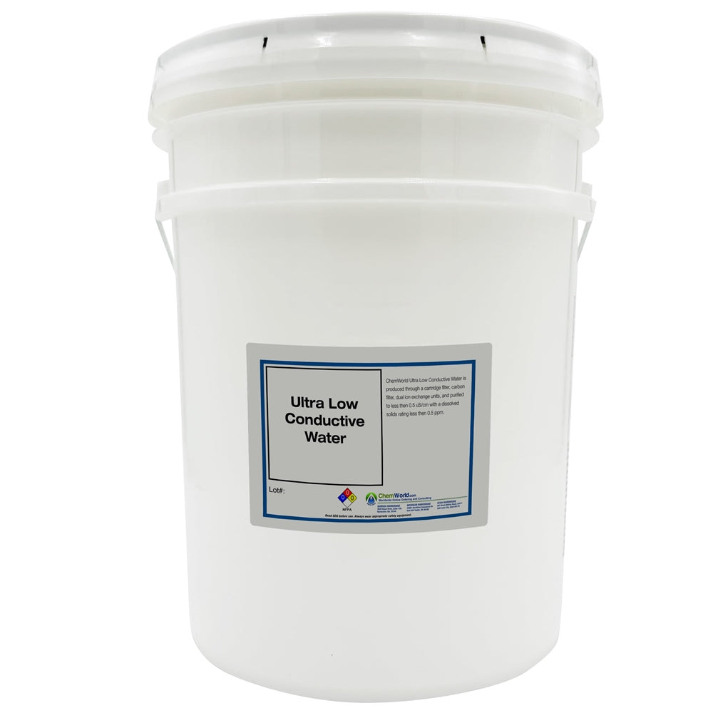 Ultra Low Conductive Water < 0.5 uS/cm - 5 Gallons