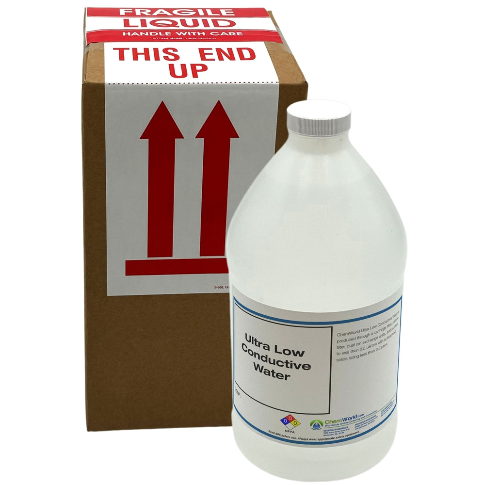 Ultra Low Conductive Water < 0.5 uS/cm - 64 oz