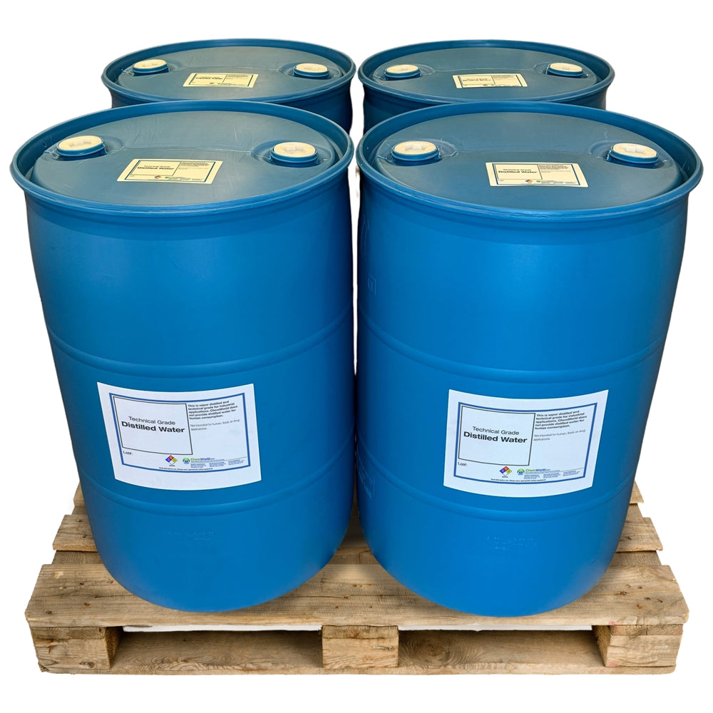 Distilled Water (Technical Grade) - 4 x 55 Gallons