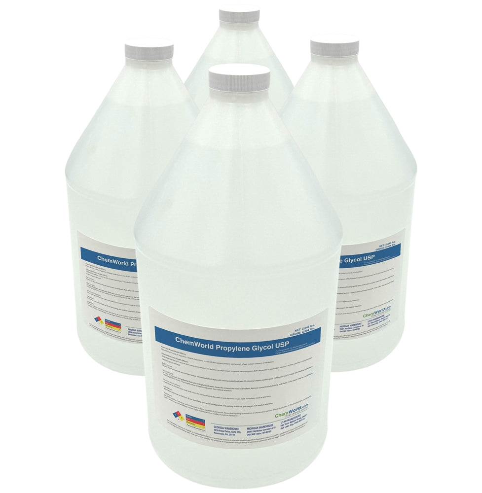 Propylene Glycol USP 99.9% - 4x1 Gallons