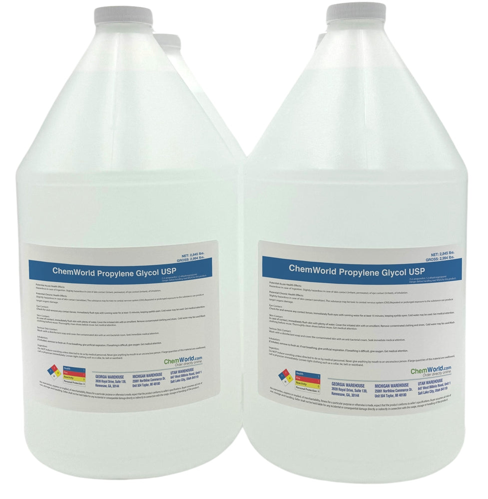 Propylene Glycol USP 99.9% - 4x1 Gallons