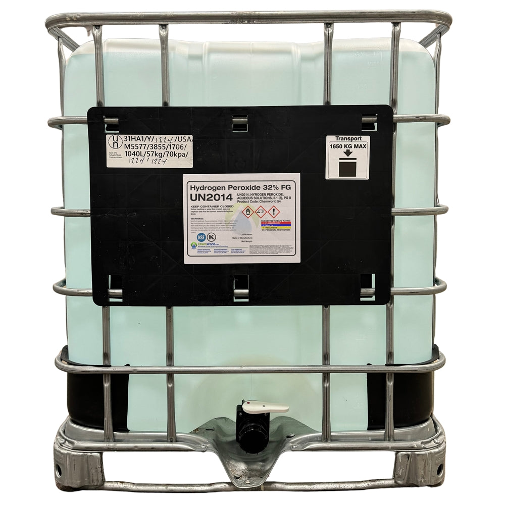 Food Grade Hydrogen Peroxide Kosher (32%) - 310 Gallons