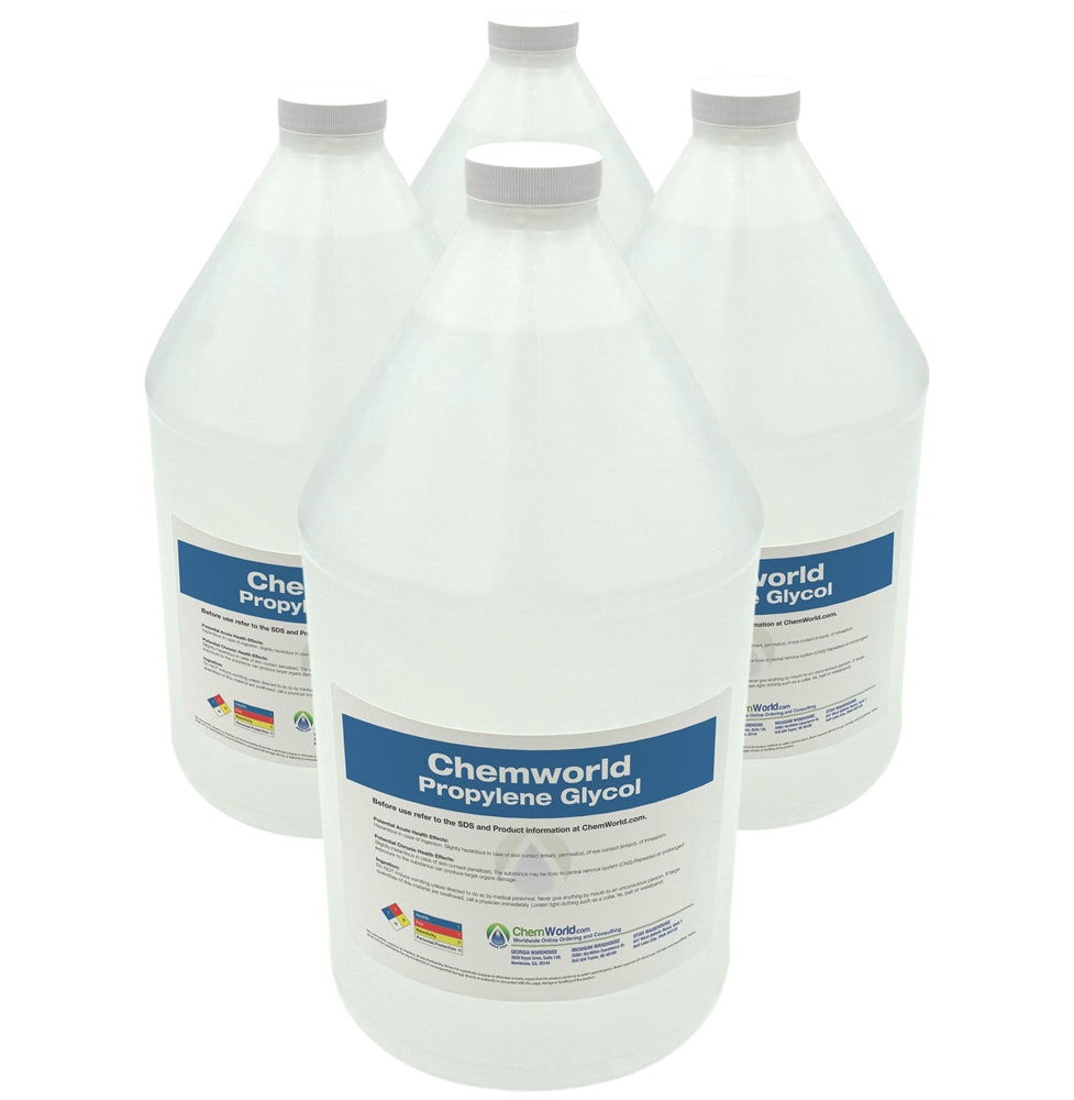 Propylene Glycol (99.9%) - 4x1 Gallons