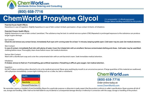 Propylene Glycol (99.9%) - 4x1 Gallons