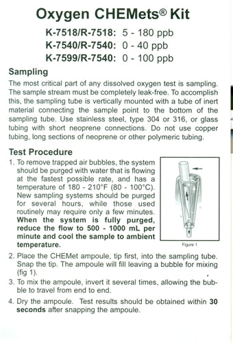 Dissolved Oxygen Test Kit