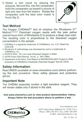 Dissolved Oxygen Test Kit