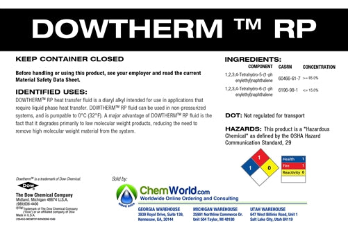 DOWTHERM RP - 5 Gallons
