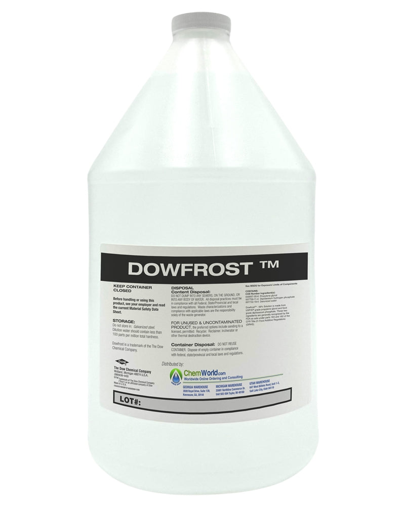 Dowfrost Propylene Glycol (96%) - 1 Gallon