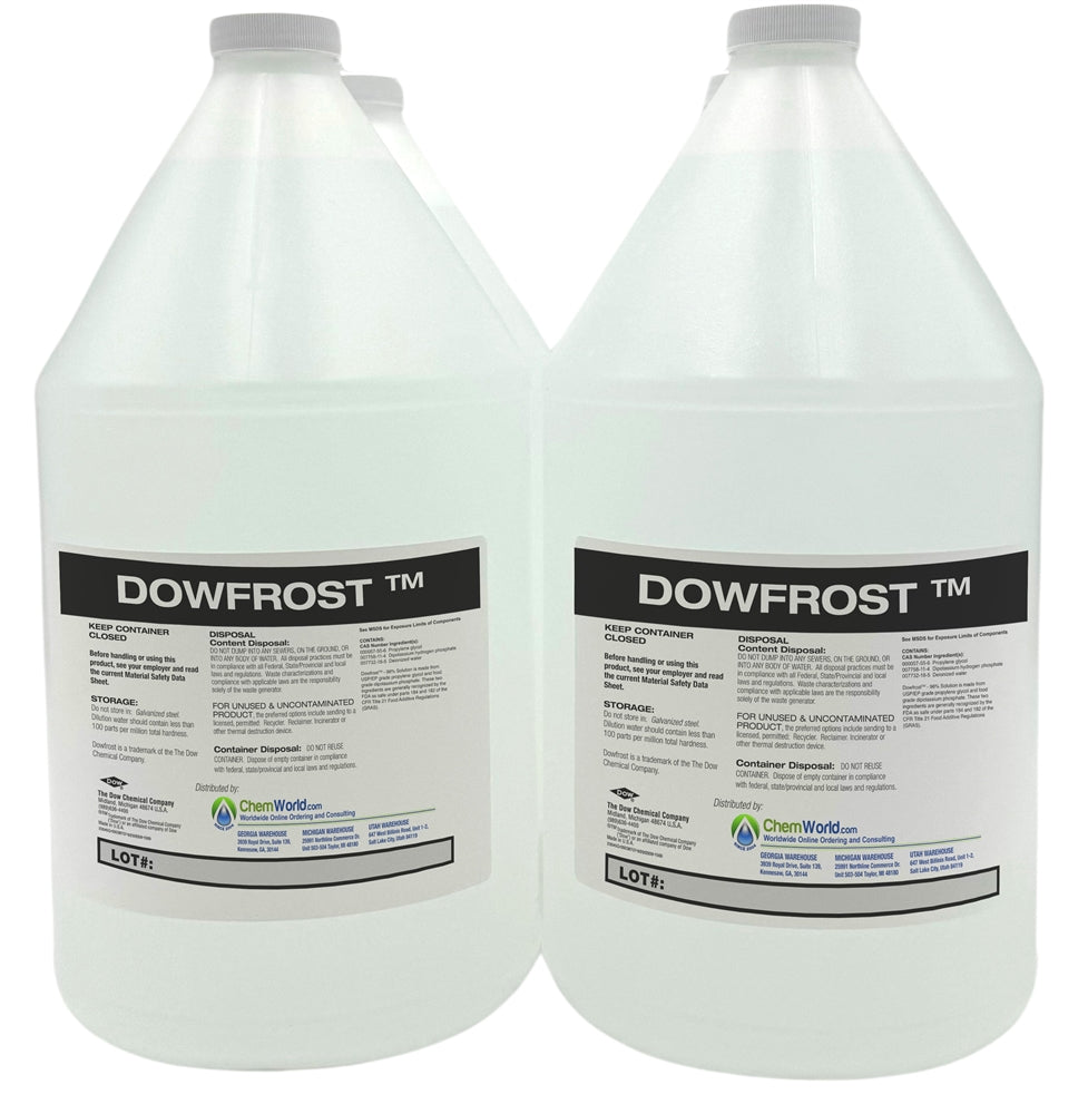 Dowfrost Propylene Glycol (96%) - 4x1 Gallons