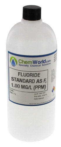 Fluoride Standard as F, 1.00 mg/L (ppm) - 1 Liter