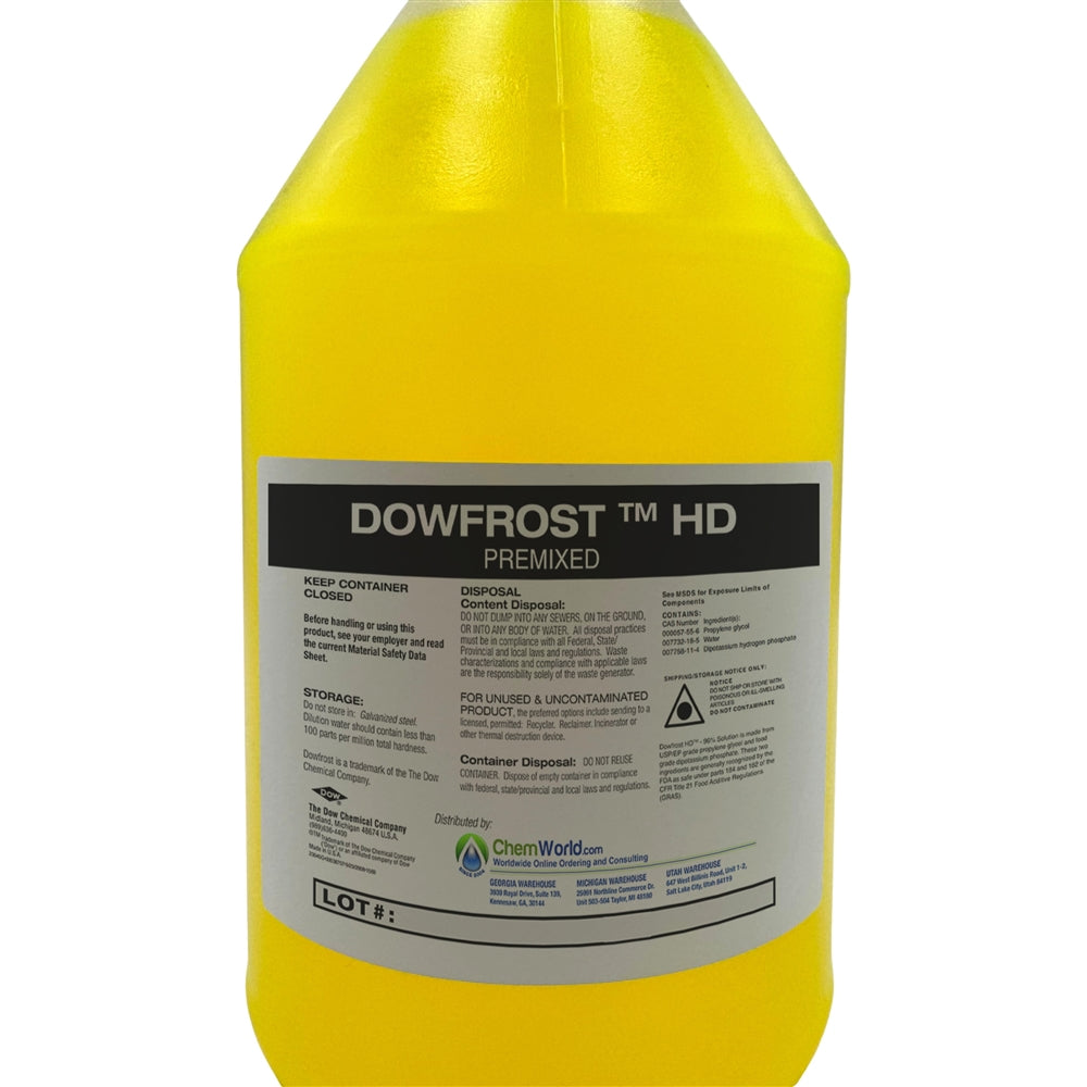 Dowfrost HD Glycol Premixed (25% - 50% Solution) - 1 Gallon
