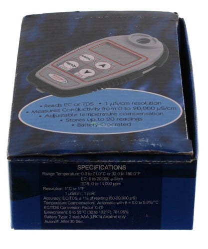 Conductivity Meter - Hand Held 0 to 20,000 uS/cm