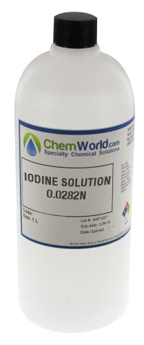 Iodine Solution 0.0282N - 1 Liter