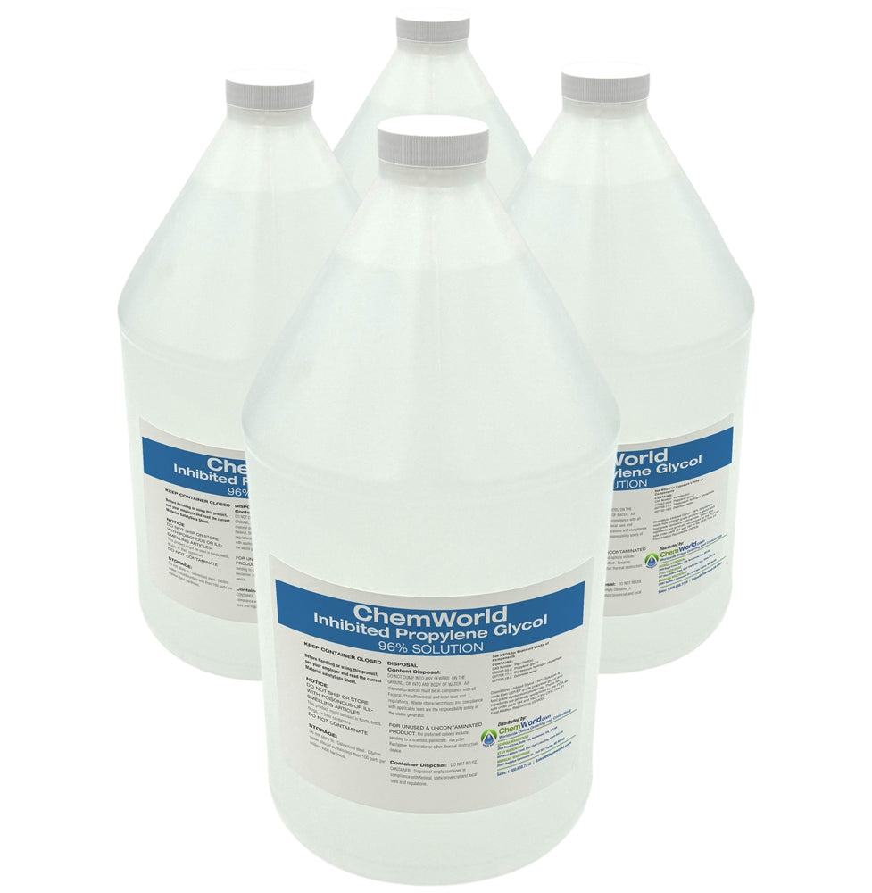Inhibited Propylene Glycol (95%) - 4x1 Gallons