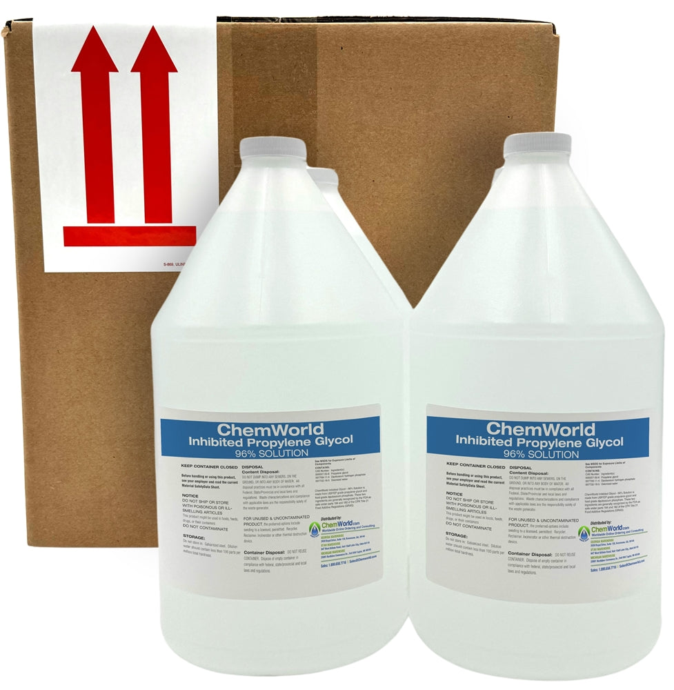 Inhibited Propylene Glycol (95%) - 4x1 Gallons