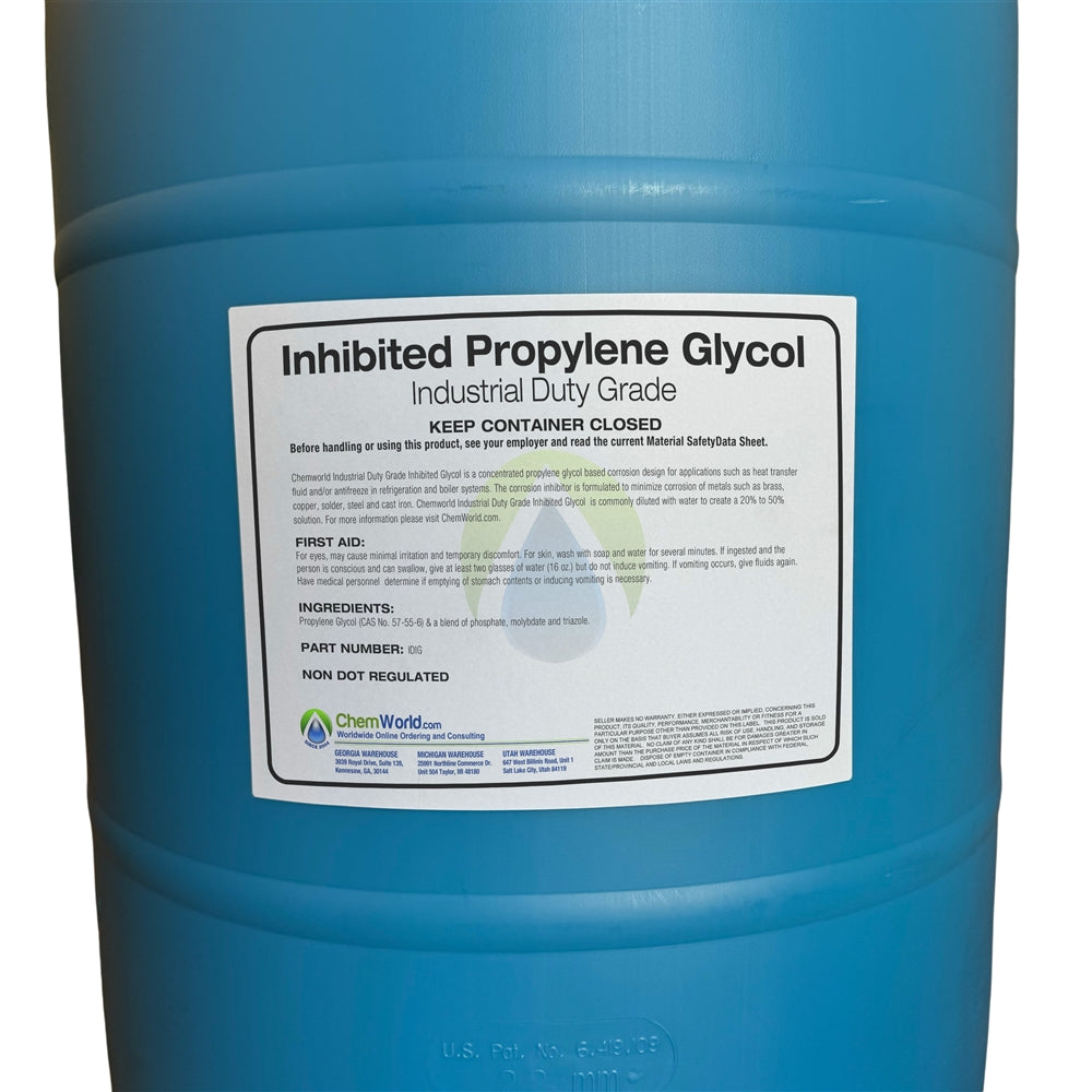 Inhibited Propylene Glycol (95%) - 55 Gallons