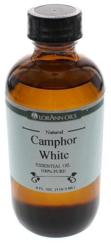 Camphor Oil (White), Natural - 4 oz