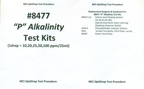 "P" Alkalinity Test Kits