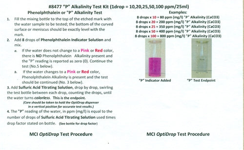 "P" Alkalinity Test Kits