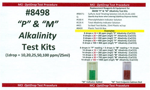 "P" and "M" Alkalinity Test Kits