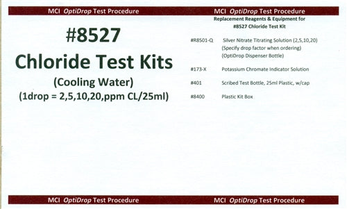 Cooling Water Chloride Test Kits